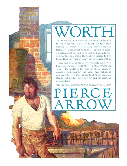 Pierce-Arrow Ad (February, 1917) – Worth – Illustrated by N. C. Wyeth